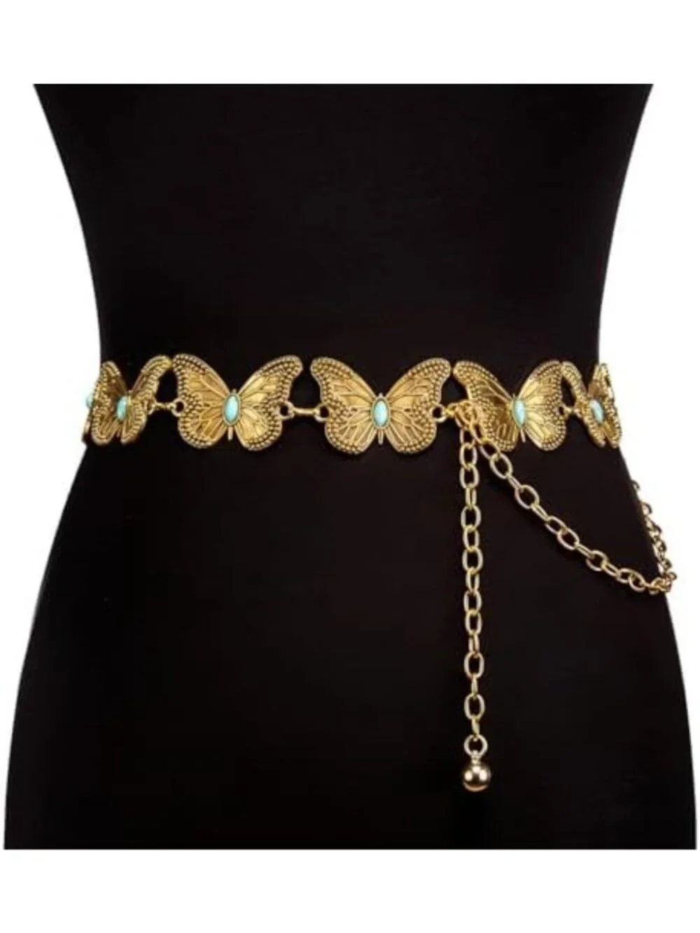 Stylish Western Cowgirl Belt for Women | Concho Metal Chain Design, Perfect